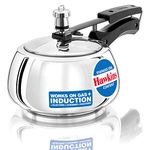 Hawkins Contura Stainless Steel 2 Liter Pressure Cooker for Induction, Electric and Gas Stove (2 Liter)