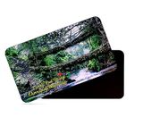 dhcrafts Rectangular Rubber Fridge Magnet/Magnetic Card Multicolor Meghalaya Long Root Bridge Cherapunji Design Pack of 1 (8.6cm x 5.4cm)