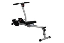 XS Sports R090 Home Rowing Machine-Folding with Adjustable Resistance-Fitness Rower (Silver)