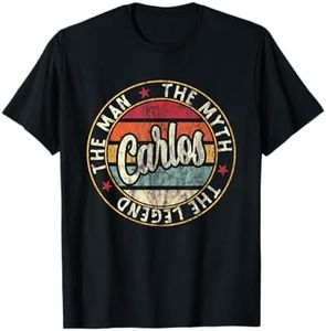 Mens Carlos The Man The Myth The Legend First Name Carlos T-Shirt