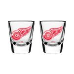 NHL Detroit Red Wings Shot Glass, 2-Pack