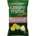 Crispy Minis Veggie Parmesan & Roasted Garlic Flavour Multigrain Chips With Vegetables, 90 g (Pack of 1) - Package May Vary