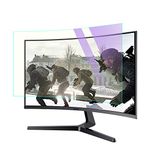 CapriTech Anti Blue Light Anti Glare Screen Protector Filter for 34 Inches Gaming Monitor Curved Ultrawide 21: 9 Desktop Monitor, Relieve Eye Strain - 31.81x13.39 inch(Rimless)