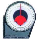 AASONS Slope Inclinometer Angle Finder Slope Protractor Tilt Level Meter Clinometer Gauge Measuring Gauging Tools Angle Locator (4 Inch, With Magnet Base)