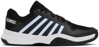 K-Swiss Men's Court Express Pickleball Shoe, Black/White/Dazzling Blue 8.5 M