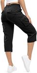 TBMPOY Womens Cargo Capris Hiking L