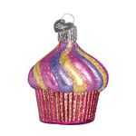 Old World Christmas Cupcake Glass Blown Ornament