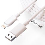 UNBREAKcable USB to Lightning Cable 27W [MFi Certified + 2 Years Warranty*] Fast Charger iPhone Cable for iPhone 14/13/12/11/X/XS/XR/8/Plus,iPad Mini/Pro/Max,USB Type-A Power Delivery Cord (Pack of 1)