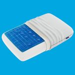 Technogel Deluxe Thick Cooling Gel Pillow – Neck & Shoulder Pain Relief, Standard Shape, Odorless Memory Foam, Cool Sleep for Stomach & Back Sleepers, Washable Cooling Cover, Ergonomic Support