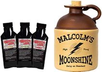 Personalized Moonshine Making Kit with 750ml Glass Moonshine Jug & Liquor Essence Flavorings (Peach, Cherry, Apple Pie Flavors) - Old Style, Liquor Whiskey Decanter Bottle & Essences Gift Set (B274)