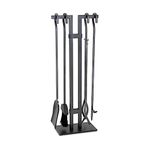 Pilgrim Fireplace Tool Set, Metal, Black