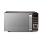 Morphy Richards Digital Microwave with Mirror Glass Door, 20L Capacity, 95 Minute Timer fo Cooking, 6 Power Levels, Defrost mode, Glass Turntable, 800W, Matt Black, Easy Clean, 511444