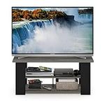 Furinno Stand for TV up to 55 Inch, Engineered Wood, French Oak/Black, 55-Inch