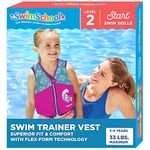 Girls Printed Swim Vest with Safety Strap, S/M