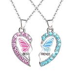 2 Pcs Set Best Friends Necklace BFF Cute Charm Heartshaped Koala Friendship Necklaces, Friendship Jewelry for Womens Grils