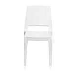 Nilkamal ENAMORA Plastic Mid Back Chair | Chairs for Home| Dining Room| Bedroom| Kitchen| Living Room| Office - Outdoor - Garden | Dust Free |100% Polypropylene Stackable Chairs (Milky White)