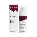 Kindra V Lube Silicone Base Personal Lubricant - Long-Lasting Lubrication, Non-Greasy, pH Friendly, Latex Safe, Flavorless, Glycerin-Free, Water-Friendly, Vaginal & Anal Use - 1.7 fl oz