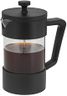 Avanti Sorrento Borosilicate Glass Carafe Coffee Plunger, 360 ml / 3 Cup, Black