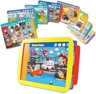 BEST LEARNING INNO PAD Educational Learning Tablet for Toddlers Ages 2-5 - 16 Lessons on 8 Activity Cards - Learn Alphabet, Numbers, Colors, Shapes, Birthday Gift