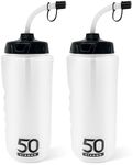 1 Liter Sports Water Bottle W/Straw