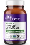 New Chapter Women's Multivitamin, Every Woman, Fermented with Probiotics + Iron + Vitamin D3 + B Vitamins + Organic Non-GMO Ingredients - 72 ct