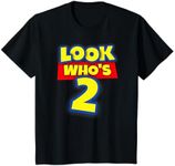 2 Year Old Birthday Party Theme Boys Girls Look Who's 2 T-Shirt