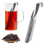 Decorcrafts Sliding Tea Strainer Infuser for Loose Tea - Stainless Steel Tea Diffuser for Tea, Coffee, Seasonings, Spices (Pen Type)