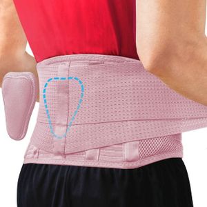 Sparthos Back Support Belt - Immediate Relief from Back Pain, Sciatica, Herniated Disc - Breathable Brace With Lumbar Pad - Lower Backbrace For Home & Lifting At Work - For Men & Women - (Pink-S)