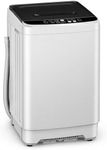 23.1 lb Fully Automatic Top Load Washing Machine, 10 Programs, White | Stainless Steel Drum, Quick Wash, Child Lock, Freestanding, 110V