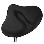 26(L)*32CM(W) Gel Saddle Cover Padded FUCNEN Large & Wide Bicycle Saddle Pad Road Spinning Stationary Exercise Fitness Bike Seat Cushion Cover Comfortable Soft Gel Construction for Indoor Cycling