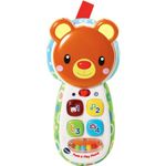 VTech Peek and Play Phone, Kids Mobile Phone Toy, Educational Toy for Sensory Play, Gift for Babies, Suitable for Girls and Boys Aged 3 Months +, Multicolour, Miulticolor