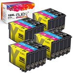 ejet 16XL 16 XL Ink Cartridges Replacement for Epson 16 Ink Compatible with Epson Workforce WF-2760 WF-2750 WF-2660 WF-2630 WF2750 WF2630 WF2530 WF2510 WF 2750 (Black Cyan Magenta Yellow,20-Pack)