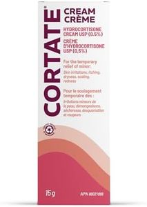 Cortate Hydrocortisone Cream, Skin Irritations, Itching, Dryness, Scaling and Redness, 15 g
