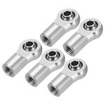 sourcing map M4xL20mm Lever Steering Linkage Tie Rod Ball Head Link Joint End Metal White for RC Crawler Car Pack of 5