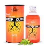 Cipzer Respicure Syrup 200ml for Respiratory Problems | Quick Relief from Cold & Cough | 100% Ayurvedic Immunity herbal cough medicine