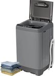 Deco Home Fully Automatic Portable Washing Machine, 1.8 cu. ft., 16lb Capacity, 10 Smart Cleaning Programs, Water Inlet and Drain Pump