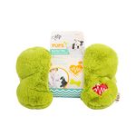 ALL FOR PAWS Little Buddy Plush Heart Beat Pillow Toy for Dogs, Puppy Toy With Heartbeat, Soft Dog Cuddle Toy For Separation Anxiety Relief & Behavioral Aid, Green