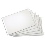 Cardinal Paper Insertable File Dividers, Page Dividers, 5-Tab, 11 x 17 Inches, Clear (84812)