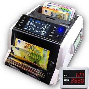 BEITZ BS-910 | Geldzälmaschine | Wertzähler | Banknotenzähler | Geldzähler | Falschgelderkennung | Geldzählmaschine Scheine | Gemischte & unsortierte Banknoten Zähler | EUR/USD/PLN/CZK/CHF/DKK