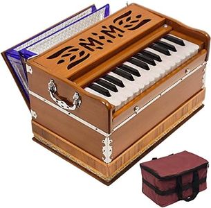 Musician's Mall Travel Harmonium Highly Portable Indian Instrument. Set-up, tuned and shipped from California, the oldest Indian Musical Instrument store in the US.