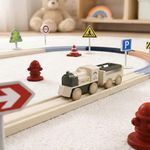 Toyshine Montessori Puzzle Train Tracks Set for Kids | 30 Pcs Creative Learning Toy for Babies & Kindergarten Children