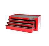 Hilka G301C3BBS - Durable 3-Drawer Tool Chest,Red