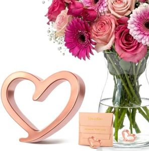 Fresh Cut Flower Food Alternative - Eco Friendly Copper Charm for Floral Arrangements, Keeps Water Clean and Clear, Reusable Vase Accessory for Fresh Cut Flower & Indoor Plant, Gift for Women (1 Pack)