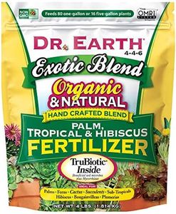 DR EARTH INC 756P Exotic Dr. Earth Exoitc Blend Palm, Tropical & Hibiscus Fertilizer 4lb, Natural