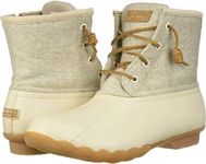 Sperry womens Saltwater Emboss Wool Boot, Brown value:Off White, 9 US