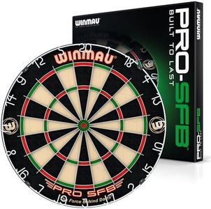 Winmau Pro SFB Bristle Dart Board - Professional Staple Free Bullseye Dartboard | Pro Winmau Dart Board for Home, Tournament or Club | Durable Bristle Dartboards for Darts Enthusiasts