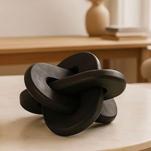 Home Decor and Bathroom Decor Sculpture - Room Display with Statues and Ornaments for Office Styling, Bookshelves or Living Room Decor Accent - Modern Coffee Table Arrangement - 11", Brown