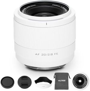 VILTROX 20mm F2.8 FE Auto Focus Full Frame STM Lightweight Ultra Wide Angle Lens for Sony E-Mount A7 A7S A7C A7R A7II A7RII A7SII A7SIII A7III A7RIII A7IV A7RIV A9 A1FX3 A7RV ZVE1 A7CR A7CII A93