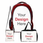 MY FAV Personalised Backpack, Sling and Lunch Bag Ideal for Gifting For men and women, Customized Backpack Set of 3 - Water Resistance, Outdoor Travel Lightweight Bag