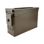 Astor Defence Lockable Metal Ammo Can - New M19A1 30cal Container used by US Military and British Army - Solid Steel Ammunition Storage Utility Box (Standard, Tan)